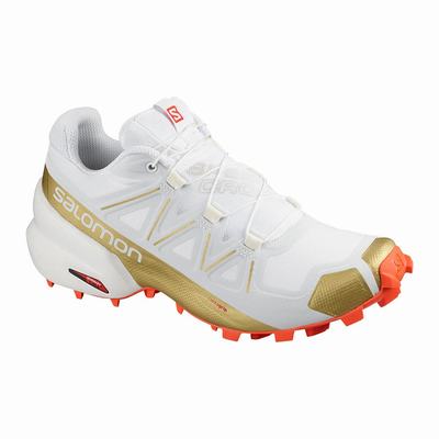 Salomon SPEEDCROSS 5 GTS W - Naisten Polkujuoksukengät - Valkoinen